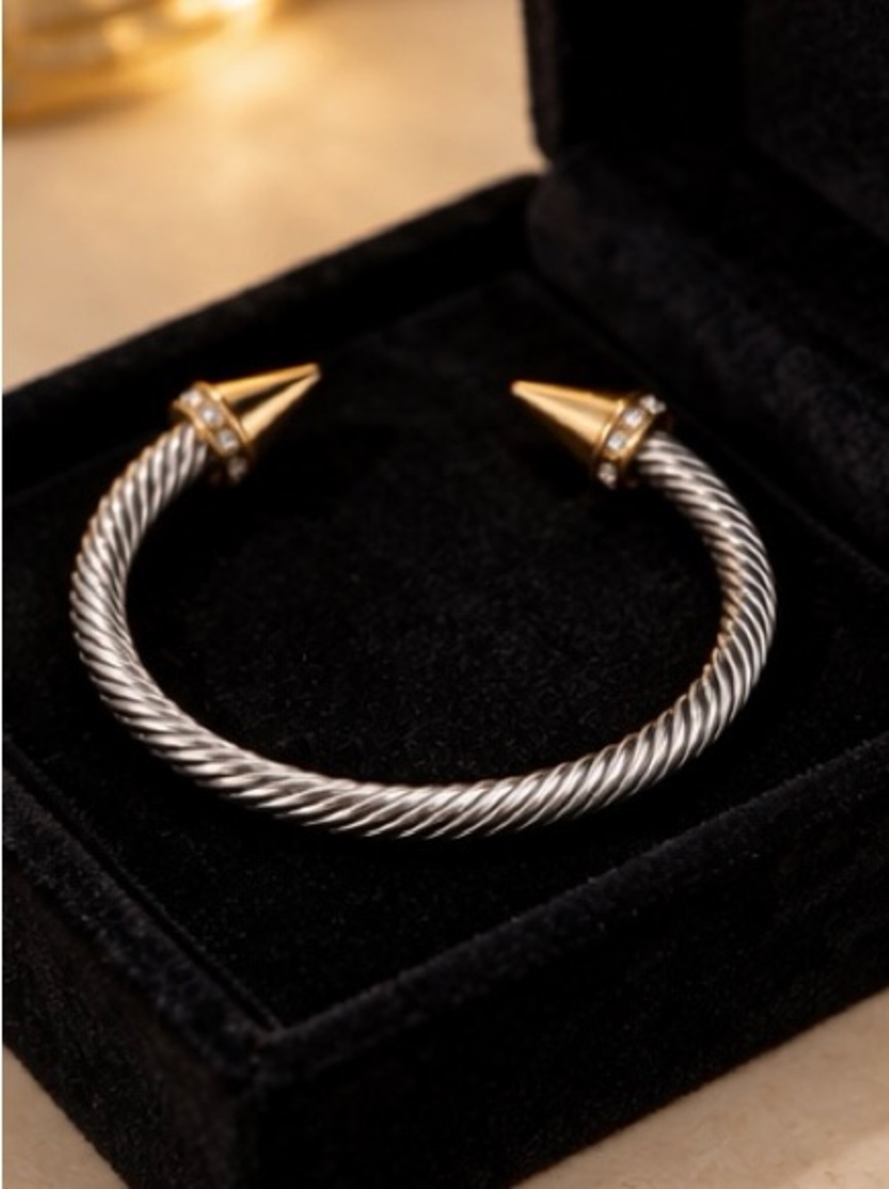 Imperial Edge Cable Cuff Bracelet